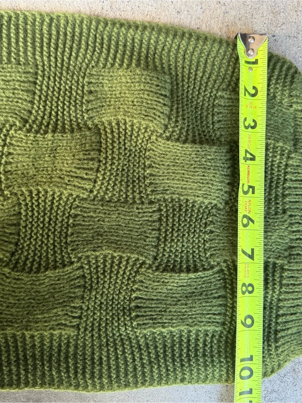 Olive Green Knit Scarf Winter Preppy Old Money Neutral